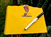 Ardoise �maill�e m�mo jaune Banania tableau �maill� made in France