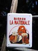 Plaque émaillée bière Nationale numérotée qualité française