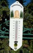 Thermomètre émaillé extérieur décoratif Jardin à la française 35 cm Arémail Emalia