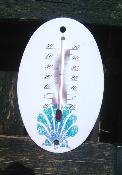 Petit thermomètre émaillé déco thème marin thermomètre extérieur intérieur
