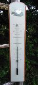 Grand Thermomètre décoratif bois décor oies 50 cm Arémail Emalia