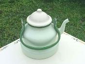 Bouilloire maille vintage vert ple tous feux 1 Litre