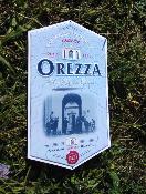 Plaque publicitaire Orezza eau minérale corse aluminium laqué