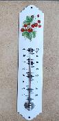 Thermomètre mural émaillé décoratif 30 cm Fraises Arémail Emalia