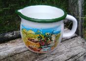 Pot émaillé pot verseur déco café vaisselle émaillée originale 