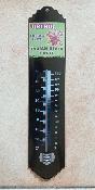 Thermomtre maill publicitaire Vintage 30 cm Noir Orchides 