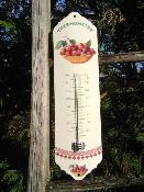 Thermomtre Cerises extrieur dcoratif mail vritable Jardin Maison 35 cm Armail Emalia