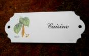 Plaque maille Cuisine vintage Tilleul fleur feuilles, plaque mail et cetera