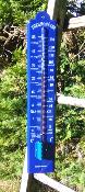 Grand thermomtre mail bleu extrieur dcoratif idal au jardin 50 cm