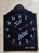 Horloge �maill�e d�co noire �mail v�ritable made in France