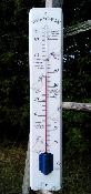 Grand Thermomtre extrieur dcoratif maill Oies 50 cm, idal au jardin