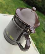 Cafetière émaillée 1/2 L animaux frise décorative fonctionnelle