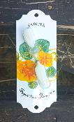 Sablier deco vintage fleurs capucines maill, accessoire dco cuisine