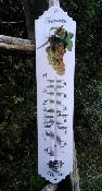 Thermomètre émaillé décoratif Raisin Arémail Emalia idéal cave à vins