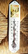 Thermomtre maill dcoratif vintage Chamonix saut  ski 30 cm