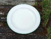 Assiette émaillée plat émaillé blanc petit prix 26 cm vaisselle émaillée 