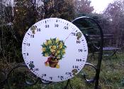 Thermomtre maill rond bomb bouquet de fruits, thermomtre  aiguille