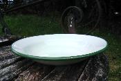 Assiette émaillée vert pâle vaisselle émaillée incassable exclusivité lot de 2