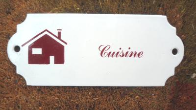 Plaque émaillée cuisine vintage déco montagne Chalet: cuisine émail et cetera