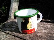 Tasse émaillée originale Tournée du chat noir mug émaillé déco Vintage