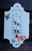 Thermomtre maill dcoratif Rtro fruits rouges: thermomtre extrieur intrieur