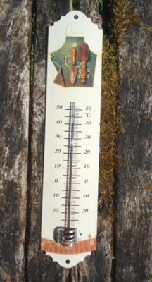 Thermomètre mural émaillé extérieur déco Jardin Arémail Emalia 30 cm