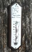 Bois massif fonc pour thermomtre maill 30 cm au choix: mont  la demande
