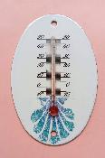 Petit thermomètre émaillé déco thème marin thermomètre extérieur intérieur