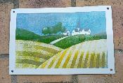 Plaque maille dcorative Village plaque vintage mail et cetera