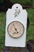 Thermomtre maill feuille fruit noyer chne made in France mouvement Barostar