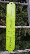 Grand Thermomètre extérieur émaillé Vert Pomme 50 cm: thermomètre décoratif idéal au jardin