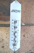 Thermomtre extrieur zinc galva Jardin Armail Emalia 30 cm