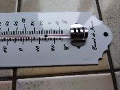 Thermomètre en émail publicitaire Vintage 30 cm bière Brasserie MARX Coq