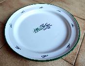 Grand plateau maill dco Provence lavande 40 cm vaisselle maille made in France