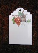 Plaque cave maille Vin Raisin ros personnalisable identification des vins