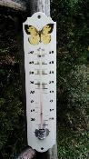 Thermomtre maill papillon dco extrieure: thermomtre mail 25 cm