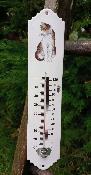 Thermomtre mtal maill extrieur Chat 30 cm: thermomtre mail dcoratif 