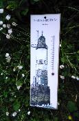 Thermomètre Bois décor Phare Armen Bretagne: thermomètre déco marine 30 cm