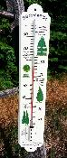 Thermomètre émaillé arbre topiaire cyprès décoration jardin 50 cm