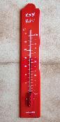 Grand Thermomètre extérieur émaillé rouge baiser 50 cm Arémail Emalia