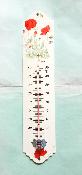 Thermomètre jardin émaillé Coquelicot 30 cm: thermomètre émail Arémail Emalia 