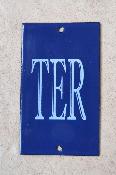 Petite plaque émaillée TER numéro de maison émail et cetera