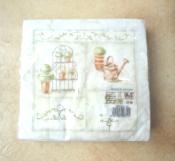 Paquet 20 serviettes papier dcor jardin trois plis qualit 