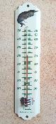 Thermomètre décoratif émaillé motif Chat dormeur 25 cm made in France