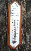 Thermomètre émaillé haut de gamme: bois massif clair pour thermomètre émaillé 30 cm au choix
