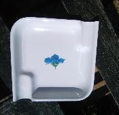 Cendrier maill motif fleur bleue cendrier fonctionnel pratique et sain
