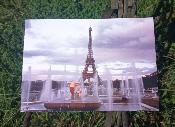 Plaque émaillée authentique Paris Tour Eiffel Champ de Mars superbe rare