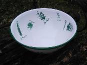 Grand saladier émaillé senteurs de Provence 27 cm: vaisselle émaillée  décorée