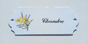 Plaque Chambre maille Mimosa, plaque mail vritable 