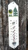 Thermomètre métal émaillé jardin à la française 30 cm: thermomètre émail extérieur